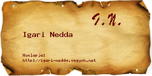 Igari Nedda névjegykártya